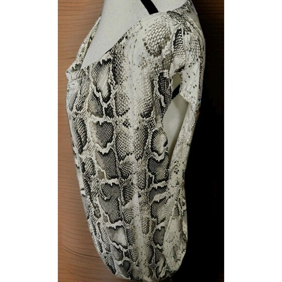 COLDESINA BLOUSE ALEXANDER DESIGNS SMALL ASYMMETRICAL ANIMAL PRINT - Picture 2 of 7